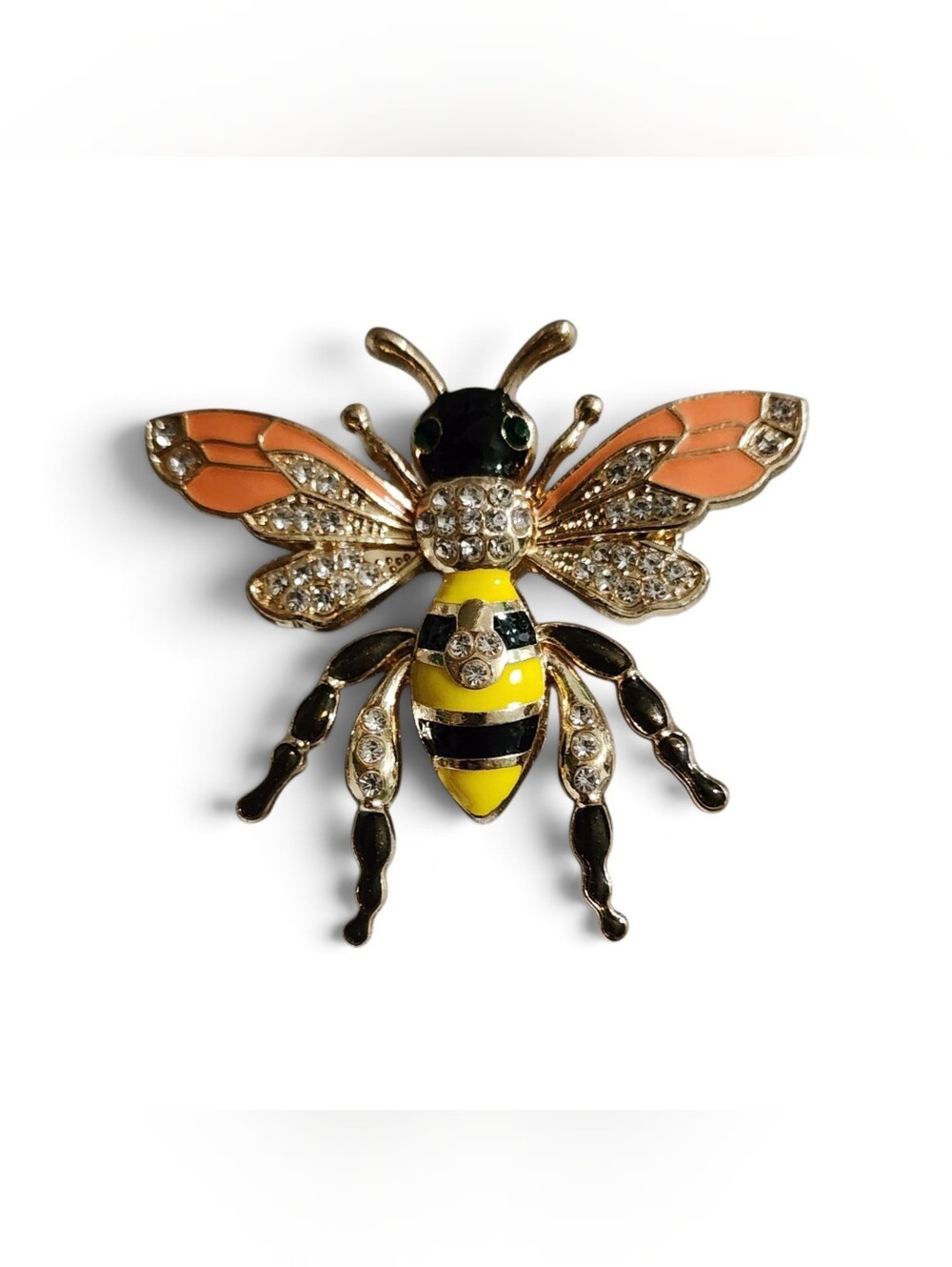 ✨️🐝Vintage Style Rhinestone Enamel Bee Brooch Pin